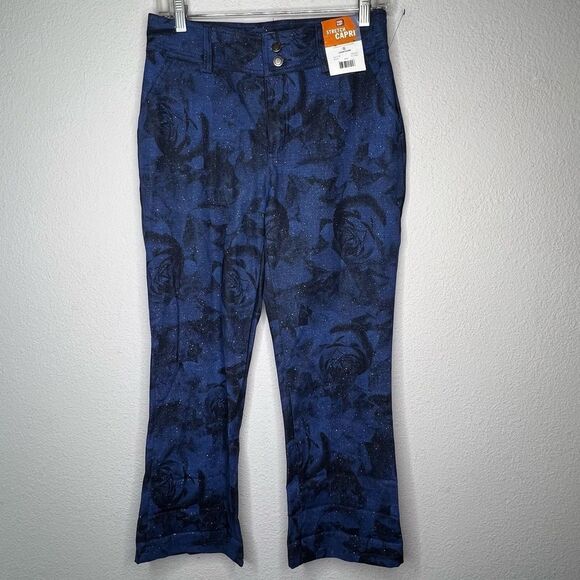 Faded Glory Stretch Floral Capris nwt - Picture 6 of 8